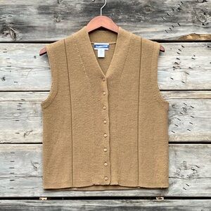 Pendleton Classic Wool Cashmere Blend Knit Sweater Vest Women’s Size Medium